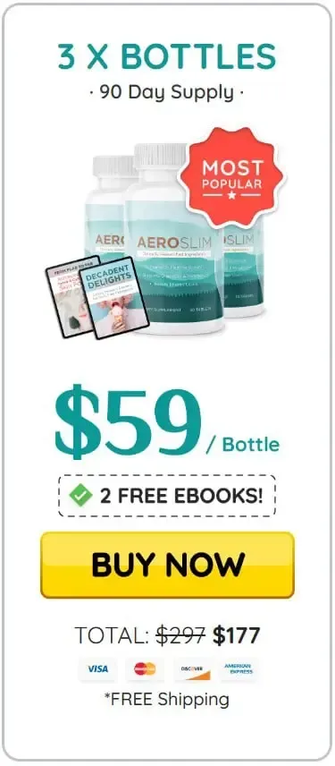 AeroSlim Popular pack at $59 (3 bottle)