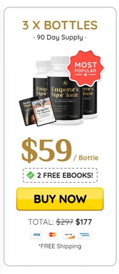 Emperor's Vigor Tonic Popular pack at $49 (6 bottle)