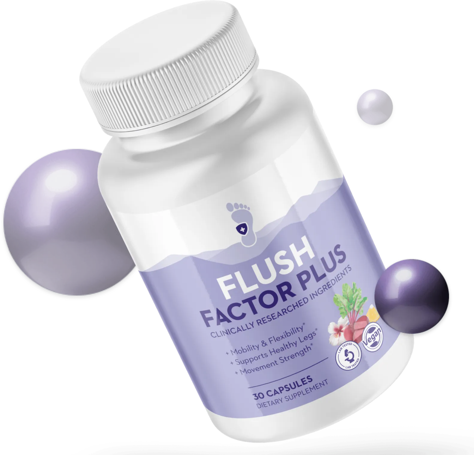 Flush Factor Plus is a premium dietary supplement designed to promote leg health, improve comfortable mobility, and support healthy fluid regulation