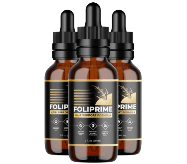 FoliPrime is a natural liquid hair support formula developed to nourish the scalp, strengthen hair roots, and promote healthy hair growth