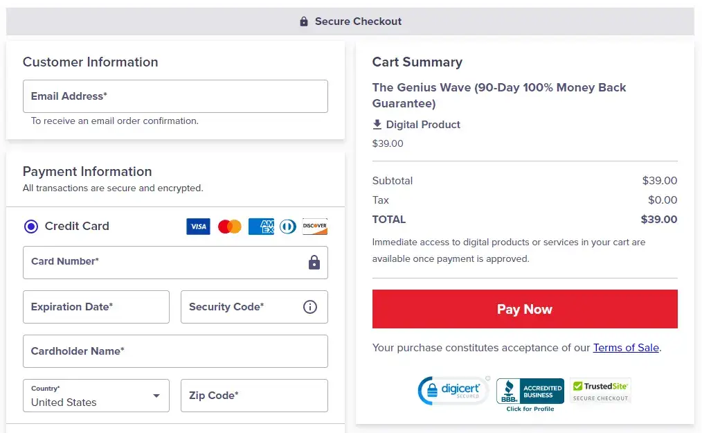 The Genius Wave Payment process  