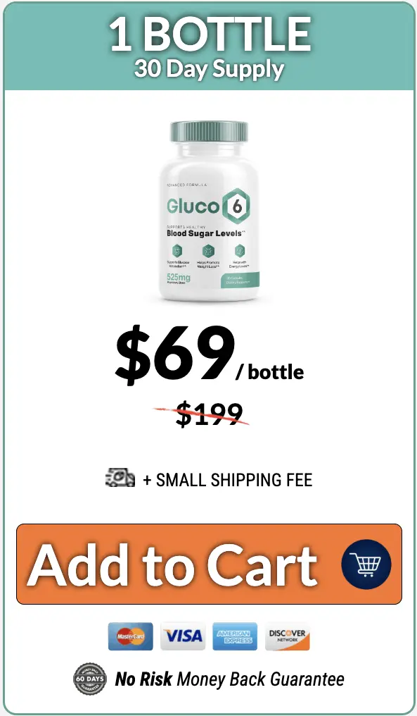 Gluco6 basic pack at $69 (1 bottle)