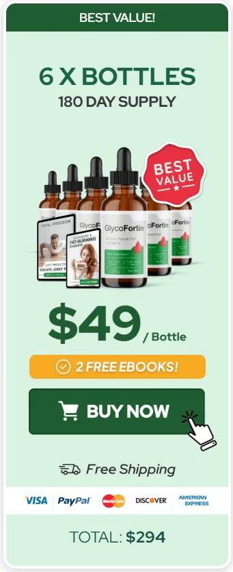 GlycoFortin discount pack at $49 (6 Bottle)
