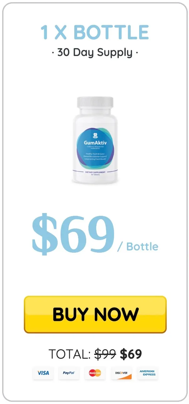 GumAktiv basic pack at $69 (1 Bottle)