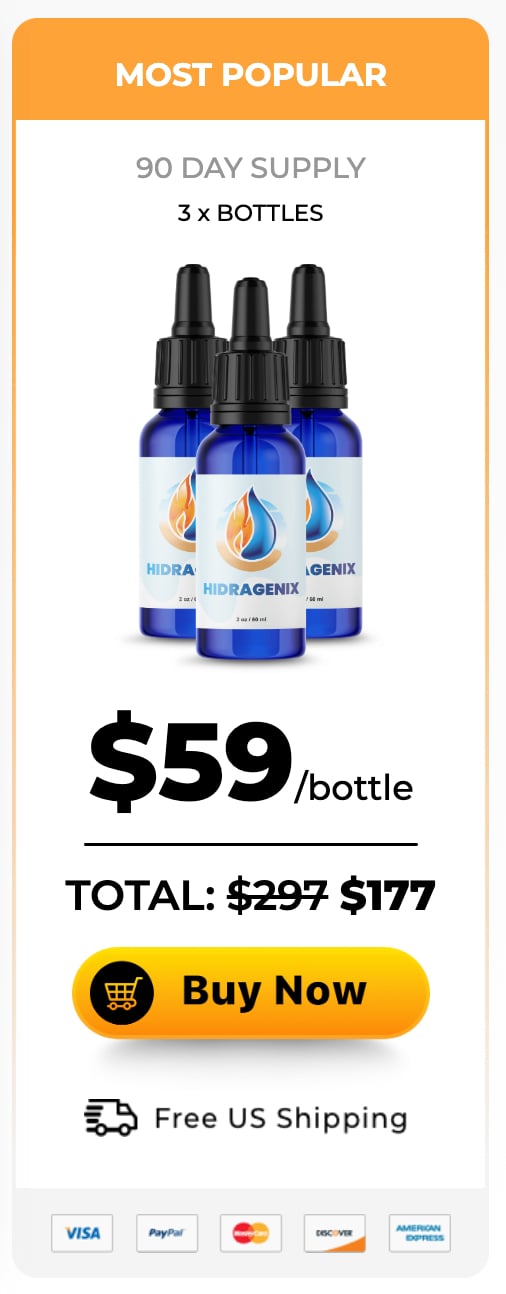 Hidragenix popular pack at $59 (3 Bottle)
