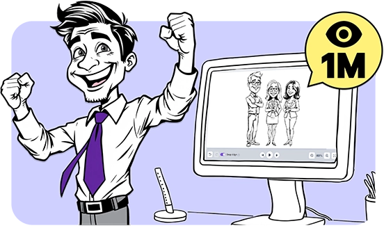 InstaDoodle's captivating animations hold viewers' attention.