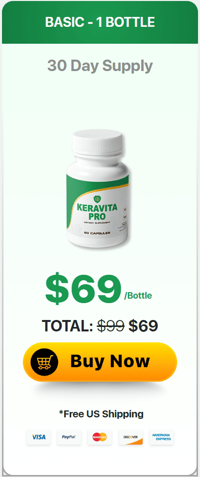 Keravita Pro basic pack at $69 (1 Bottle)