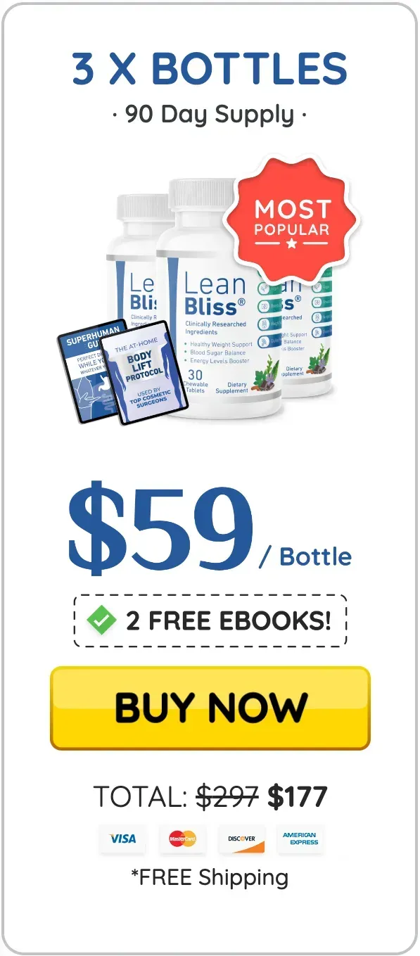 LeanBliss popular pack at $59 (3 Bottle)