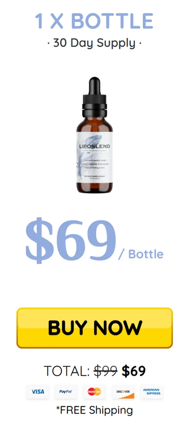 LipoSlend basic pack at $69 (1 Bottle)