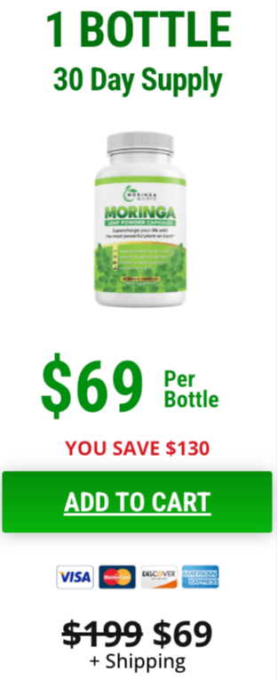 Moringa Magic basic pack at $69 (1 bottle)