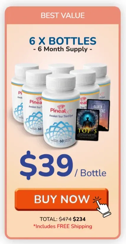 Pineal XT Best value package at $39 (6 Bottle)