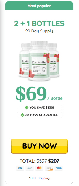 ProDentim popular pack at $59 (3 Bottle)