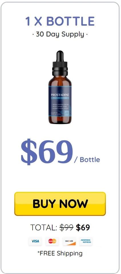 Prostadine try one pack at $69 (one bottle)