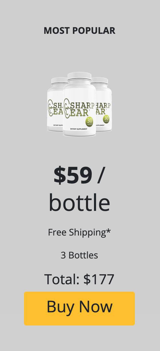 SharpEar popular pack at $59 (3 Bottle)