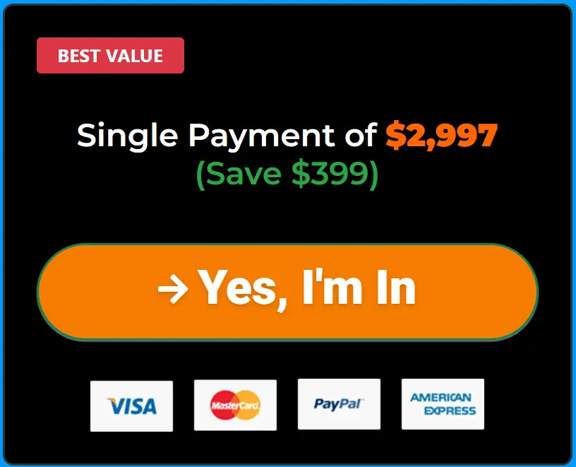 The Fast Track Formula best value plan at $2997