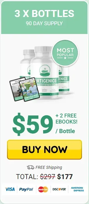 Vertigenics Popular pack at $59 (3 bottle)