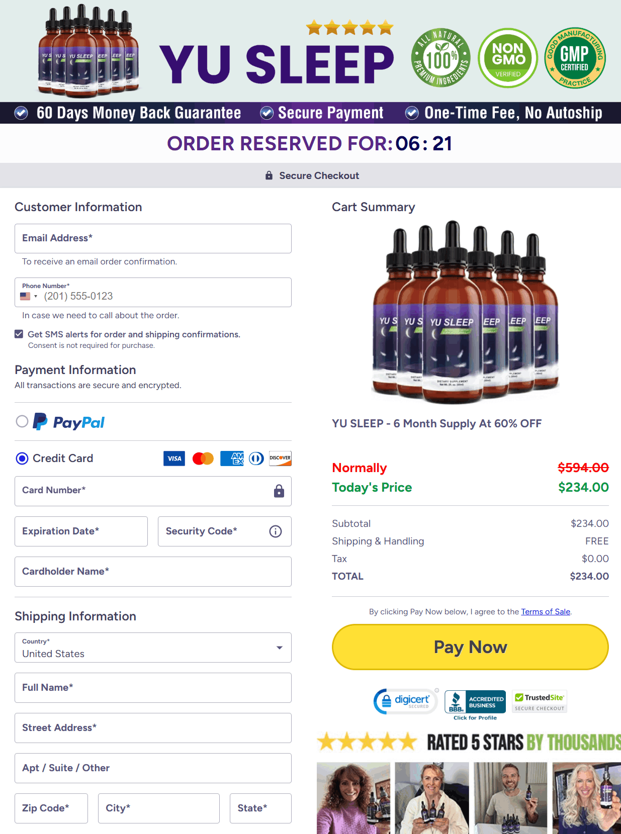 Yu Sleep Payment process  